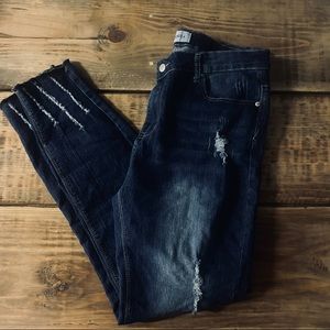 NY Trend Distressed Skinny Jeans